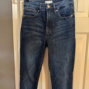 Good American Blue Denim Skinny Jeans (with upside down tag)